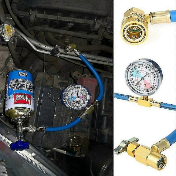 R134a Car Refrigerant Gas Refill Tool With Pressure Gauge Air Conditioning Refrigerant