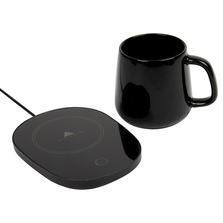 GCP Products GCP-US-564684 Mind Reader Usb Coffee Mug Warmer Set For Desk,  Tea Cup Warmer, Electric Warming Plate For Drinks Beverage Water Cocoa Milk