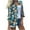 Blue, variant on hotojiny Button Down Shirts for Women Lightweight Spring Fall Fashion Tops Casual Plaid Long Sleeve Blouses
