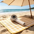 thumbnail image 4 of USB Rechargeable Handheld Fan with 3-in-1 Modes, Stepless Speed Control and LED Display, 90° Adjustable, Plastic, 1-Pack, Pink/White/Gray, 19.7 cm, 4 of 6