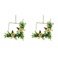 thumbnail image 1 of Yuarrent Decoraciones para bodas - Durabilidad duradera Fácil de limpiar Elegante flor artificial Bajo mantenimiento Interior o exterior champán cuadrado 2piezas, 1 of 6
