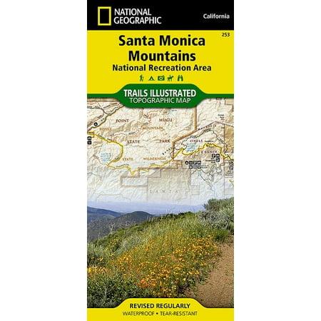National Geographic Trails Illustrated M Santa Monica Mountains National Recreation Area Map, Book 253, (Paperback)