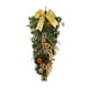 thumbnail image 3 of Corona colgante de puerta de al revés de Navidad, lazos exquisitos para festivales, decoración navideña, corona navideña para ventanas de Amarillo, 3 of 8