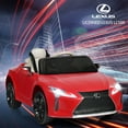 thumbnail image 3 of Gymax Voiture Électrique pour Enfants 12 V sous Licence Lexus LC500 avec Télécommande et MP3 Rouge, 3 of 10