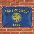 thumbnail image 2 of Rustic Oregon State Flag Distressed USA Home Business Office Sign, 2 of 3