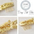 thumbnail image 4 of Bride Wedding Hair Comb Leaf Hair Piece Bridal Hair Accessories for Women and Girls (Gold), 4 of 4