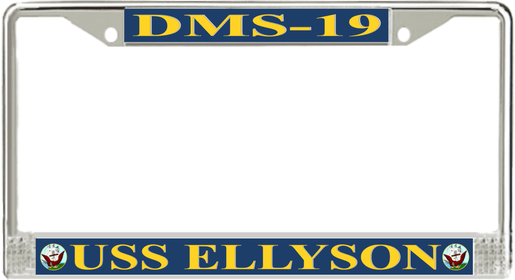 USS Ellyson DMS-19 License Plate Frame
