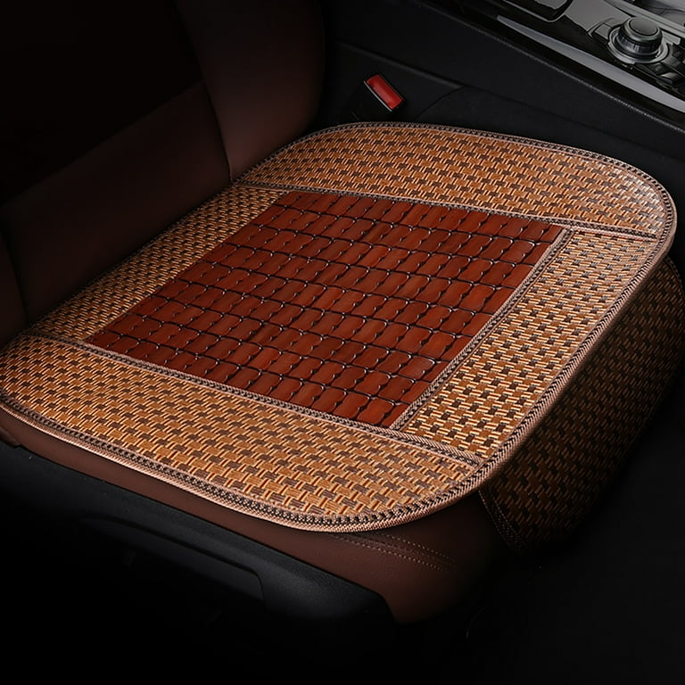 Happy Date Car Bamboo Seat Cushion, Comfort Breathable Car Seat Cover,  Quadrangle Office Home Chair Mat Pads,Bamboo Chair Cushions Summer Car Seat  Cushion Seat Pad, Breathable 