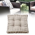 thumbnail image 3 of Cojín de silla de almohada de suave Puf de cómoda para Tatami Sofá Dormitorio Marrón claro Zulema Cojines de suelo, 3 of 7