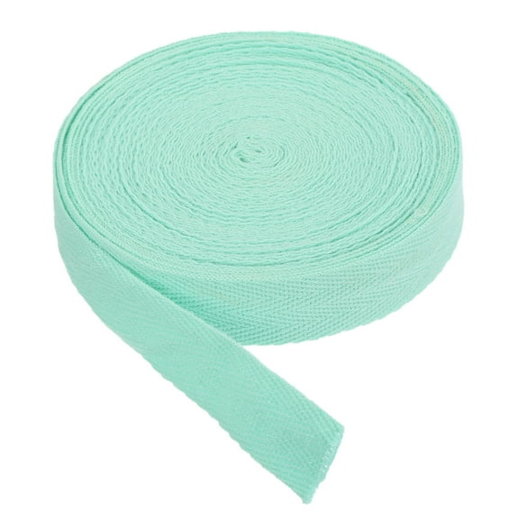 Uxcell Cotton Twill Tape 3/4" 10 Yards Cotton Ribbon Bias for Sewing Gift Wrapping Blue Green