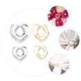 thumbnail image 2 of 4pcs T-Shirt Clips Rhinestone Scarf Clip Ring Clothing Ring Accessories, 2 of 9