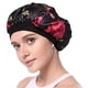 thumbnail image 1 of Gorro de satén, gorro de dormir de doble capa, gorro estampado, elástico ancho oso de fresa  Hogar, 1 of 3