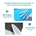 thumbnail image 3 of Graflsoa Customizable Silicone Pen Mold Kit with 5 Refills for DIY Crafting – Translucent White, Multiple Sizes Available, 3 of 7