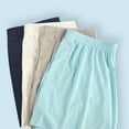 thumbnail image 6 of Tnhcen Men's Casual Pajama Shorts Loose Fit Breathable Home Wear Nylon Spandex Quick Dry Plus Size L - 5XL Big & Tall Sleepwear Bottoms, 6 of 8