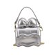thumbnail image 1 of Bolso de hombro con solapa para mujer, mini bolso de cadena, pequeño y elegante, bolso de mano para exteriores Plata, 1 of 9