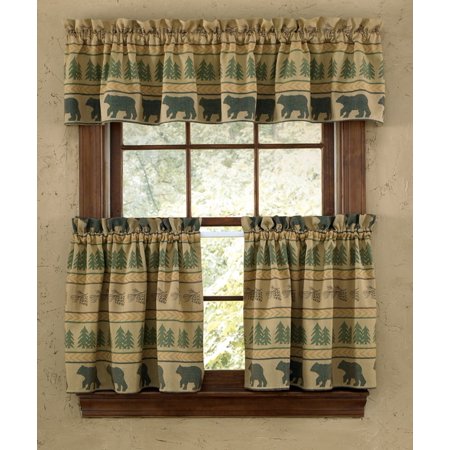 Bear Tracks 24 Inch Curtain Tiers Walmart Com
