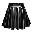 thumbnail image 2 of Amvlyk Flared Skirts for Women Solid Color High Waist Pleated Mini Skirt Summer Cool Trendy A-Line Skirt Fashion Party Skirt for Dance Going Out Walking Work, 2 of 8