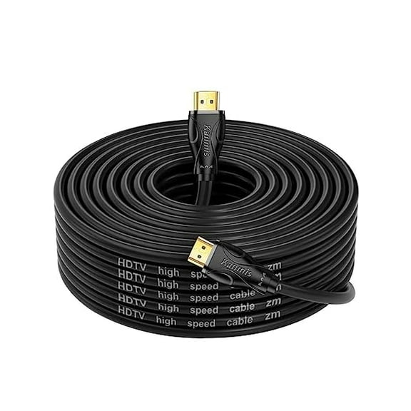 wonima88 4K HDMI Cable 50ft, High Speed Hdmi 2.0 Cables &4K@60Hz 2K 1080P, Ultra High Speed Gold Plated Connectors hdmi Cord, Compatible with Playstation Arc PS3 PS4 PC HDTV
