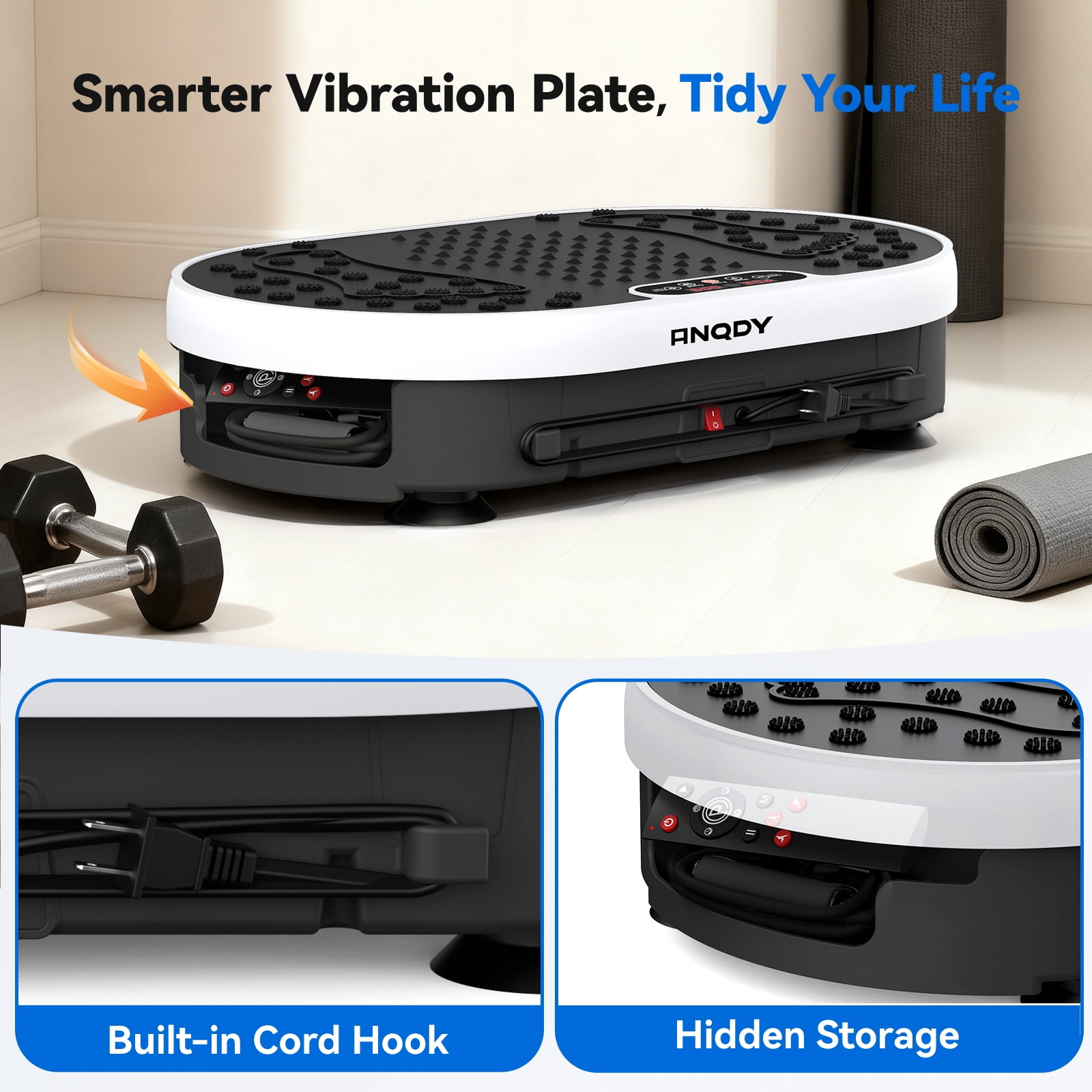 Anqdy Vibration Plate Exercise Machine Vibrating Plate For Home Gym Exercise Equipment
