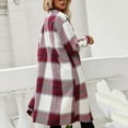 thumbnail image 7 of Fashion Plaid Botton Jackets for Womens 2024 Plus Size New Style Plaid Shirt Loose Long-sleeved Casual Shirt Cardigan Windbreaker Jacket, 7 of 7