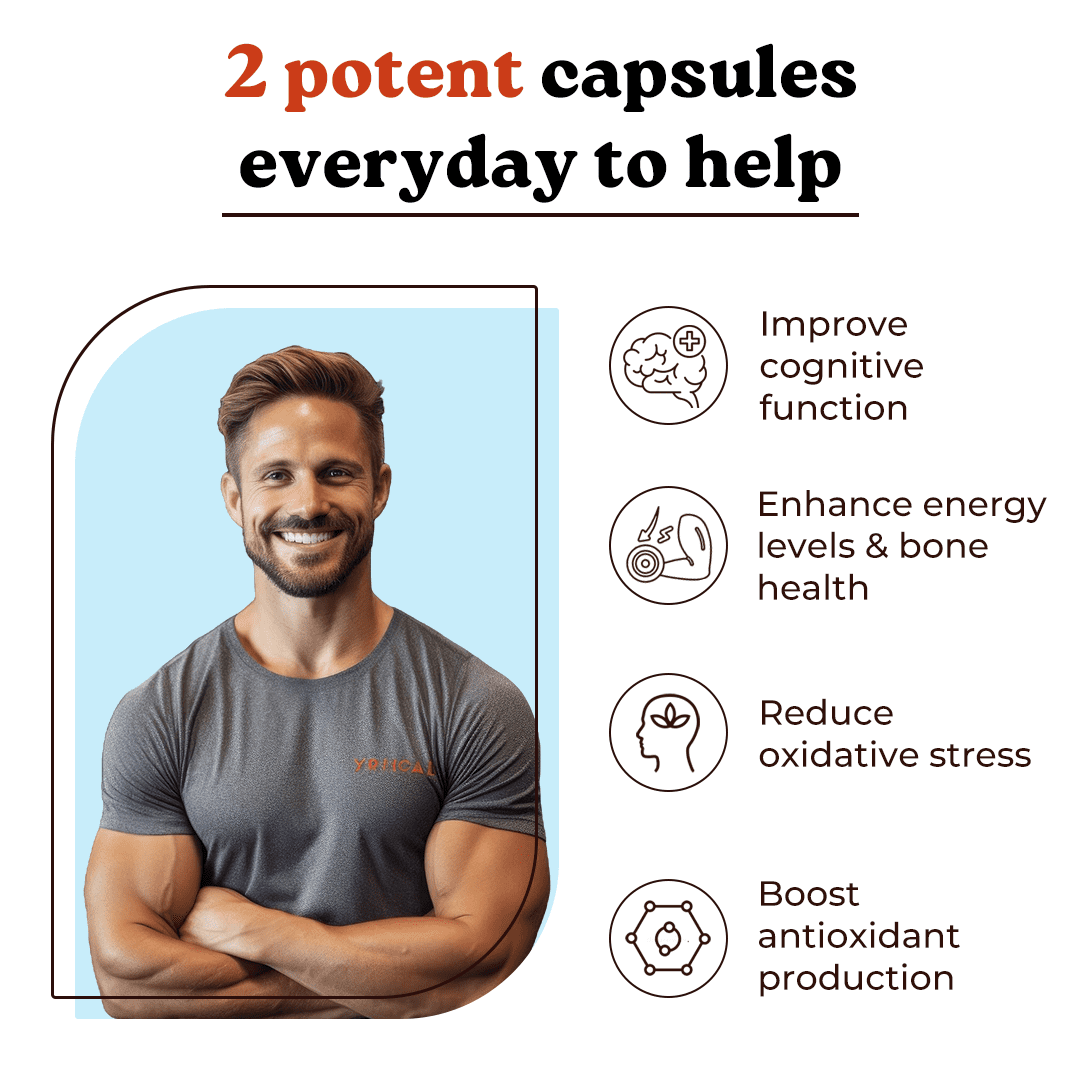 Mars by GHC Lion’s Mane Capsules with Moringa, Tongkat Ali & Cod Liver Oil, Mushroom Supplement for Focus, Memory & Brain Health Support, Pac of 1