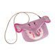 thumbnail image 3 of Bolso bandolera informal, práctico y moderno con forma de animal para mujer, ideal para ir de compras a la playa. Elefante de color rojo morado, 3 of 9