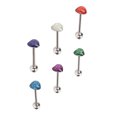 thumbnail image 1 of Bijoux de Piercing de Langue, 6 Pcs Bagues de Langue en Forme de Cœur pour Femmes en Acier Inoxydable Innovation Moderne, 1 of 8