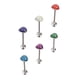 thumbnail image 1 of Joyas Para Piercing De Lengua, Forma De Corazón Simple Y Segura, Anillos Para Lengua Fáciles De Usar, 6 Piezas Para Mujer Para Lengua ANGGREK JE1416, 1 of 8