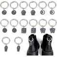 thumbnail image 1 of 14 amuletos con temática de adivinación con anillos en O de resorte, colgante con hebilla de pentáculo de ataúd de tarot, accesorio, amuletos de zapatos de aleación esmaltada, 1 of 7