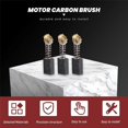 thumbnail image 4 of 10 Pcs 17×13×7mm Power Tool Motor Carbon Brush Black+gold+silver, 4 of 5