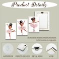 thumbnail image 6 of ZHONGYUTONG Ballerina Pictures Wall Art Ballet Canvas Little Girl Pictures Dancer Art Prints 3 Piece Pink Decor for Girls Room Bedroom (11.00" x 14.00" x 3PCS), 6 of 6