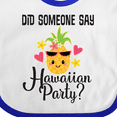 thumbnail image 4 of Inktastic Hawaiian Party Pineapple Girls Baby Bib, 4 of 4