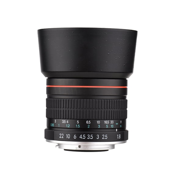 Andoer-2 Andoer 85mm F1.8 Telephoto Lens Manual Focus for Full Frame Portrait EF Mount with 7 Groups 10 Elements Large Aperture for Scenery Architecture Sports Weddings Photography