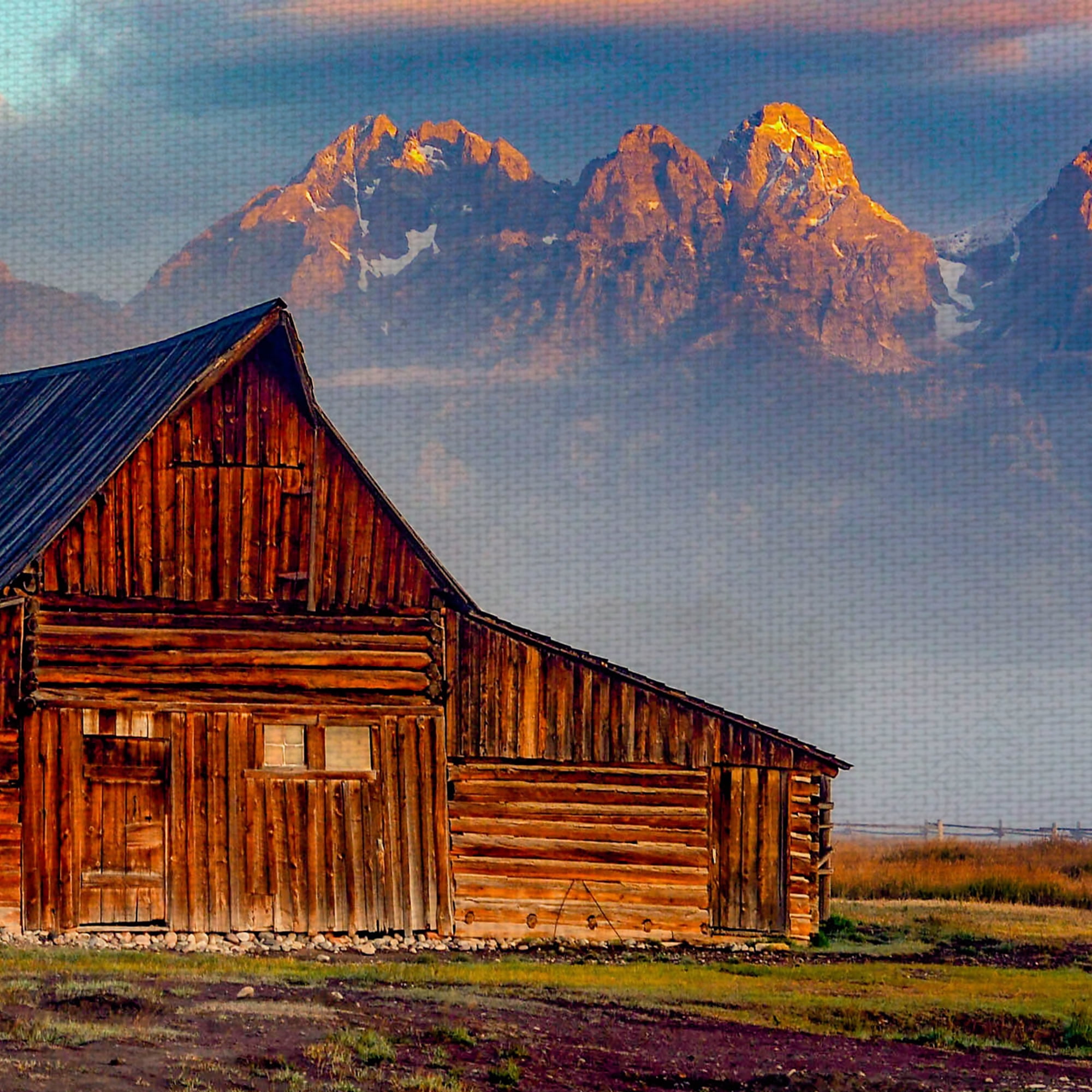 Masterpiece Art Gallery Farmhouse Mountain Canvas Print - 24 x 36