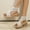 Beige, variant on AXXD Beige Sandals for Women Clearance Under $10 New Summer Slope Heel Shoes Casual And Comfortable External Wearing Sandals