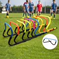 thumbnail image 2 of pieza de vallas plegables para practicar fútbol, mini barras de salto, vallas de agilidad portátiles, vallas de entrenamiento físico de altura ajustable, 2 of 5