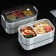 thumbnail image 2 of Fiambrera de acero inoxidable 304 para adultos y niños, fiambrera portátil de 1/2 capas para microondas, contenedores de almacenamiento de alimentos Bento xuanjing unisex, 2 of 2