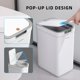 thumbnail image 3 of Bote de basura MOPALL para baño con tapa, 13,6 L + 9,1 L, blanco, paquete de 2, 3 of 7