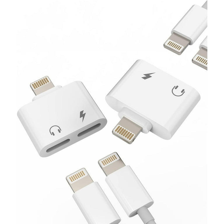 iPhone Dual Lightning Splitter 2-Pack: Wired Charging Adaptor