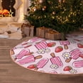thumbnail image 5 of Balery Strawberry Popsicle Printed Christmas Tree Skirt , Merry Christmas Party Christmas Tree Decoration,Adjustable Tree Skirt-48", 5 of 6