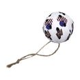 thumbnail image 6 of Ceiling decorations Hanging, Patriotic decorations, 2 in Fabric Covered Baubles, House decorations for Home, Star Motifs, July Fourth Celebration, 6 of 8