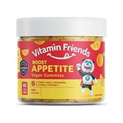 All Natural Vegan Children's Appetite Stimulant And Weight Gainer With Boost Appetite Gummies, 1 Pack, 60 Count, Orange Flavor Vitamin
