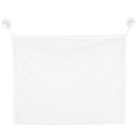 SWETRACE White Polyester Wall Hanging Bath Toy Storage Bag 1 Set for Bath Toys Organizer