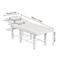 thumbnail image 3 of 72.8"x27.5" Professional Massage Bed Capacity 440lbs, Height Adjustable Massage Table, Spa Table with Non-Woven Bag for Spa Footmassage Facial CareSpa Tattoo(w/Tray, White), 3 of 7