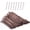 2 Inch Curved Brown, variant on 100 Pcs 2 Inch U Shaped Silver Grey Hair Pins for Women, Non-slip Twisted Bobby Pins, Durable Metal Styling Clips with Case