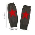 thumbnail image 2 of Fingerless Star Knitted Gloves For Women, Wrist Warmers Winter Typing Soft Stylish Arm Warmers, Punk Everyday Winter Looks One Size Fit, 2 of 7