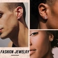 thumbnail image 2 of Pendientes de plata de ley Suplight para hombre con forma de calavera, 2 of 7