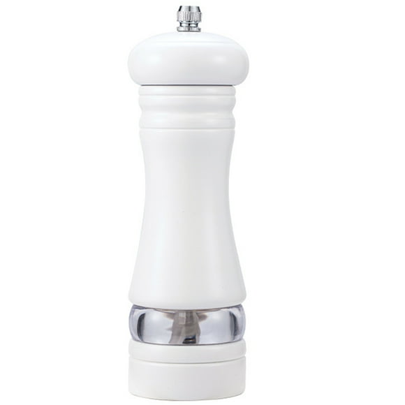 WORGEOUS Molinillo de sal y pimienta Molinillo manual de especias de pimienta de madera transparente visible