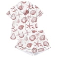 thumbnail image 5 of Endives Womens Pajama Sets Print Womens Nightwear 2 Piece Pajamas Set Short Sleeve Button Down Shirt and Short Soft Sleepwear Matching Sets Women Clothing, 5 of 5