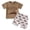 Easter018 Coffee, variant on Kaprioy My First Easter Baby Boy Outfit Short Sleeve easter bundle easter dude Letter Printed Tee Shirt Tops with Elastic Waist Shorts Set Summer Outfit for Boys 6M 12M 18M 2T 3T 4T